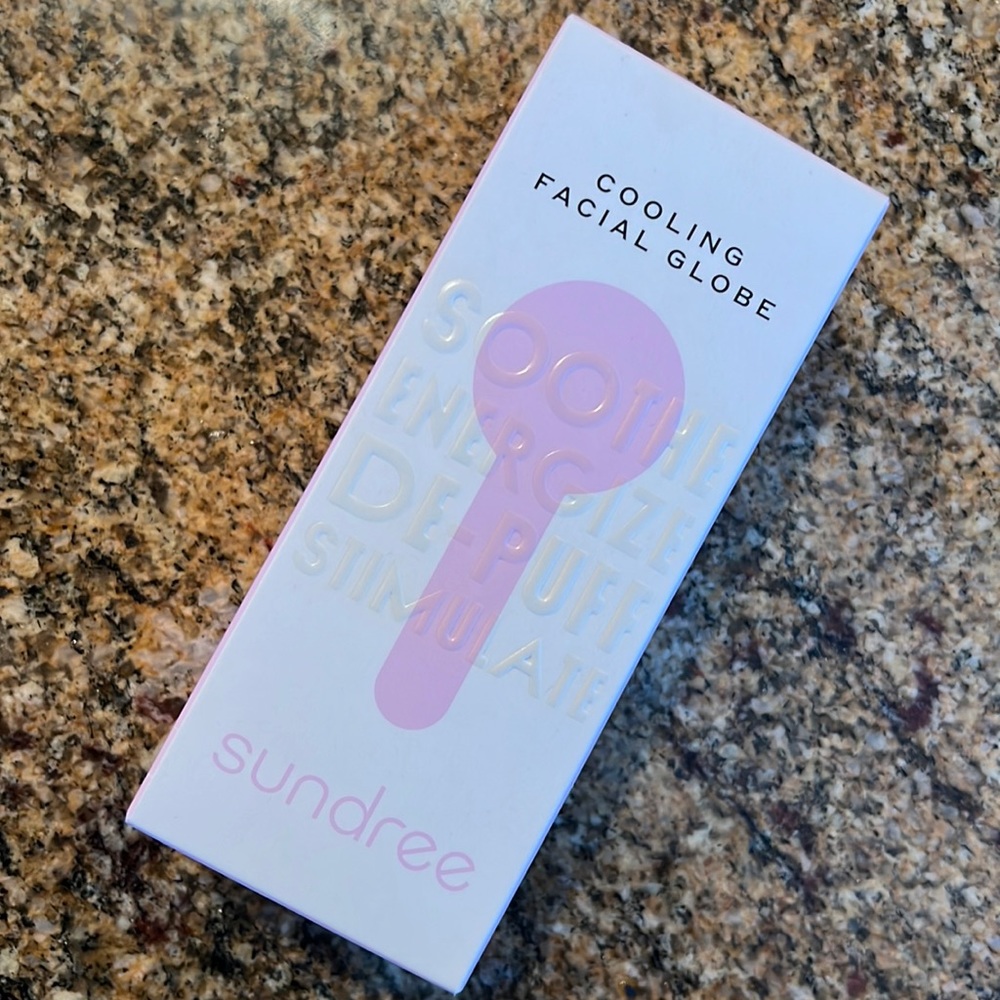Brand New Sundree Cooling Facial Globe Sooth Energize De-puff Simulate